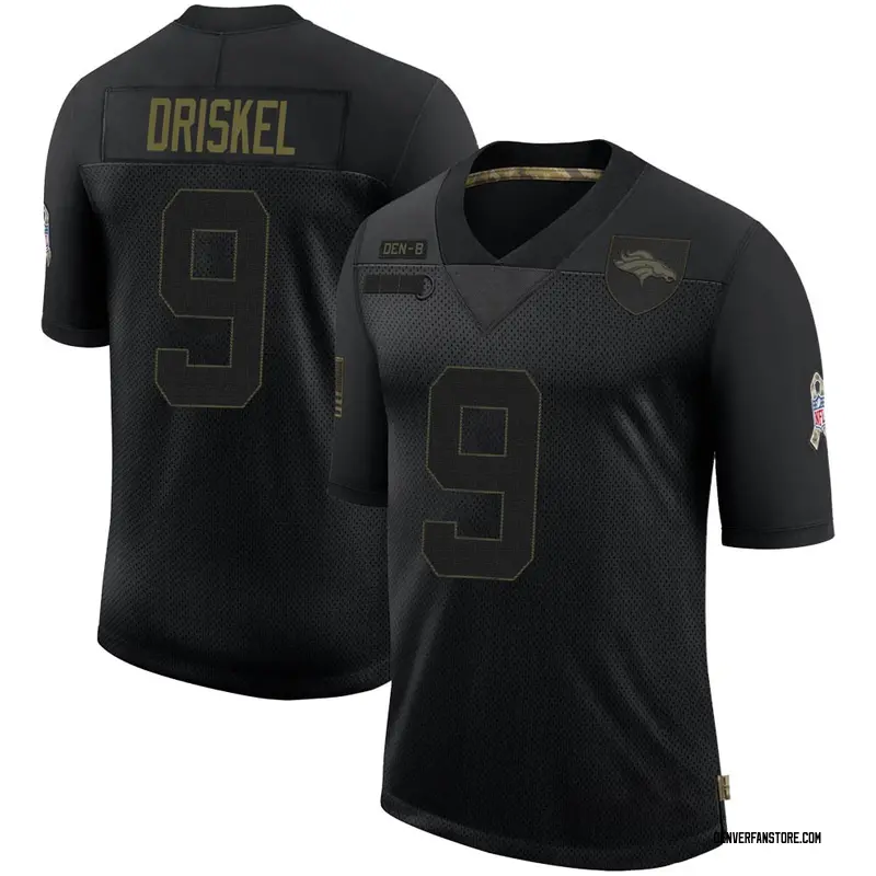 Black Men's Jeff Driskel Denver Broncos Limited 2020 Salute To ...